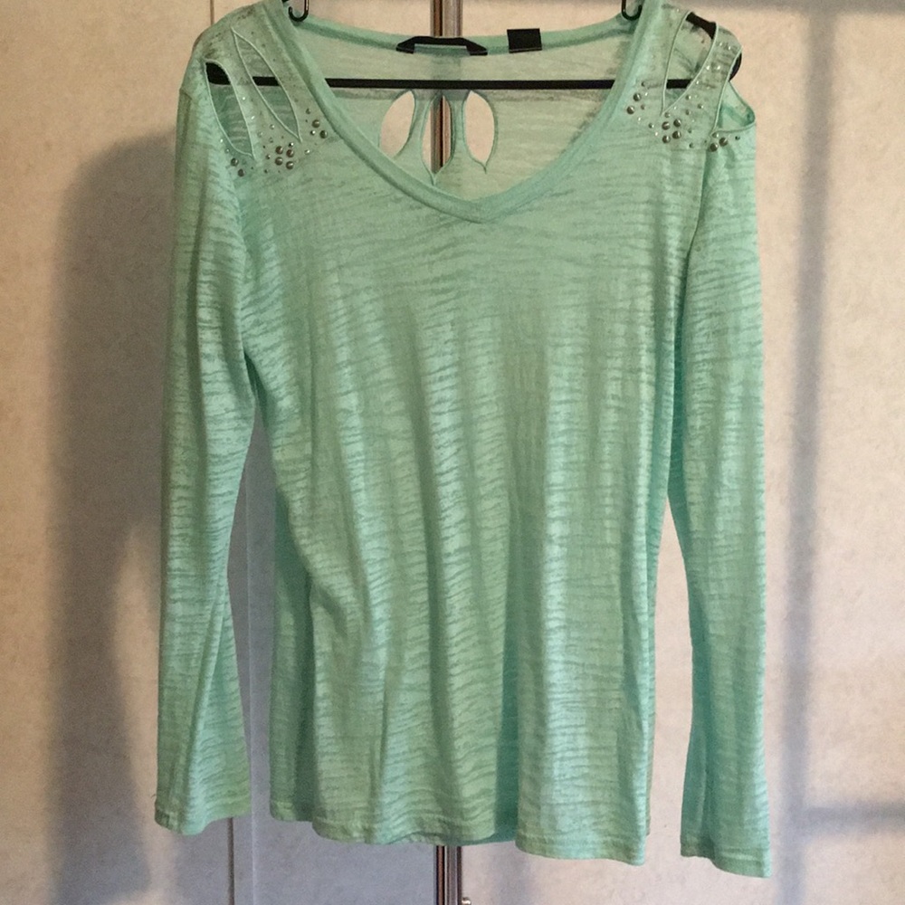 Teal shirt
